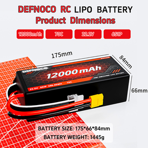แบตเตอรี่โดรน DEFNOCO ความหนาแน่นพลังงานสูงแบบโซลิดสเตท 6S 12000mAh 22.2V สำหรับอากาศยานโดรน DF8074170 แบตเตอรี่ 12000mah - Product Image 5