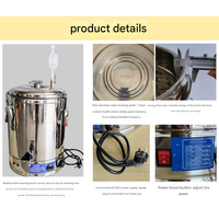 Distillateur électrique 15-100L, extracteur d'alcool, équipement de distillation de vin pour usage domestique, pour hydrolat de rose, 1500W, facile à utiliser
