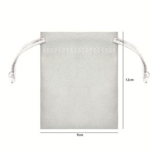 Bolsa de Almacenamiento de Terciopelo Personalizada OEM con Cordón para Joyería, Cosméticos y Regalos, Bolsas de Embalaje - Product Image 3