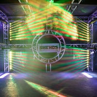 Barre Lyre DMX512 8 Yeux 8x12W RGBW 4-en-1 à Faisceau LED pour Scène DJ Disco KTV et Boîte de Nuit