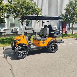 Voiture de golf électrique 4 places, longue portée, fonctionnement silencieux, véhicule de patrouille et de tourisme - Product Image 1
