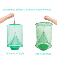 Trampa para Moscas Colgante Desechable y Ecológica para Interiores, Jaula de Red para Control de Moscas