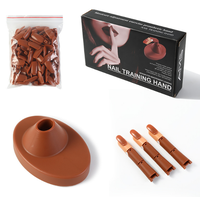 Main flexible de mannequin de main de formation de pratique d'art d'ongle pour des ongles avec 100 bouts d'ongle de PCS