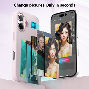 Soonleader luxe NFC bricolage Smart E-Ink écran affichage housse de téléphone portable nouveau concepteur pour <span class=keywords><strong>iPhone</strong></span> 16 15 Pro Max - Product Image 6