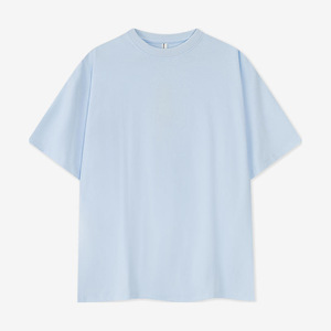 เสื้อยืดแขนสั้นผ้าฝ้ายสีพื้นเนื้อหนาสำหรับใส่สบายๆ - Product Image 2