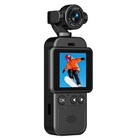360 Derece Dönebilen Lensli El Tipi Aksiyon Kamerası 1.4 inç Ekran TF Kart Desteği ile Bisiklet Sürüşü ve Vlog Çekimi için; Sınır Ötesi Dropshipping