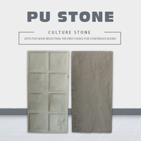 Vente en gros de panneau mural en pierre artificielle PU placage de culture en polyuréthane pour intérieur
