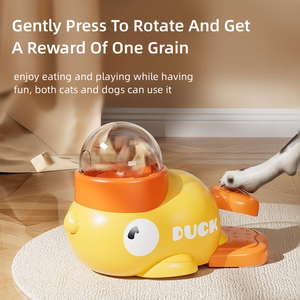 Nieuwe Hondenpuzzelvoeder Interactieve Huisdierenvoer- en Traktatie Dispenser Cartoon Eend Design Huisdier Snack Voederbak Hondentraining Mentale Verrijkking - Product Image 3