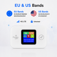 Routeur Mifi 4G Haut de Gamme avec Wi-Fi Mobile Europe, Interface USB Type-C, Écran Couleur Sans Fil 5G LTE pour Voitures