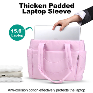 Bolso Tote Acolchado <span class=keywords><strong>para</strong></span> Mujer, Bolso <span class=keywords><strong>de</strong></span> Mano Ligero <span class=keywords><strong>para</strong></span> el <span class=keywords><strong>Trabajo</strong></span>, Bolso <span class=keywords><strong>de</strong></span> Hombro Acolchado <span class=keywords><strong>para</strong></span> Maestras y Enfermeras, <span class=keywords><strong>para</strong></span> la Escuela, Viajes y Gimnasio - Product Image 5