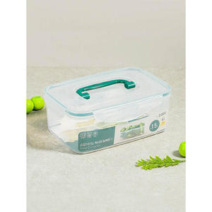 Tipo di contenitore per alimenti con manico rettangolare naturale da 1,5 l - Product Image 1