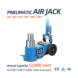 Martinetto Idraulico Cromato 100 Tonnellate, Sollevatore Pneumatico per Pneumatici Pesanti 3 Stadi 120 Tonnellate per Camion - Product Image 1