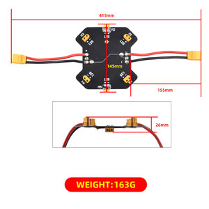 Carte de distribution d'alimentation avec connecteurs XT60 XT90, plaque PCB <span class=keywords><strong>6S</strong></span> 12S pour plateforme aérienne multirotor – Vente en gros - Product Image 6