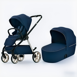 Carriola Plegable de Aleación de Aluminio con Certificación EN1888 Weilebao, Carriola 3 en 1 con Ruedas Giratorias de 360°, Carriola de Lujo para Bebés de 0 a 3 Años - Product Image 1