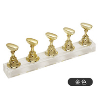 5 pièces/ensemble porte-ongles magnétique fausse pointe d'ongle support de pratique support de Base en cristal affichage d'art d'ongle pour Salon d'art bricolage et pratique