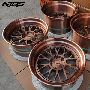 Jantes forgées NJQS en 2 pièces à déport profond, finition chrome poli sur mesure, entraxes 5x114.3, 5x120, 5x130, 5x112, de 15 à 26 pouces pour voiture - Product Image 4