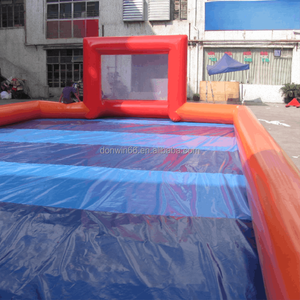 Gran oferta, campo de fútbol jabonoso inflable listo para enviar, juego de deporte al aire libre inflable, campo de baloncesto de fútbol inflable - Product Image 4