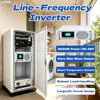 Inversor de Corriente de Alta Eficiencia de 2KW DC48V con Salida de Onda Sinusoidal Pura, Ventilador Inteligente y UPS para Balcón o Taller