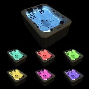 Spa Bain à Remous Villa de Luxe Jardin Acrylique Moderne Rectangulaire Piscine de Massage Hydrothérapie Extérieure avec 51 Jets - Product Image 5
