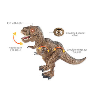 Jouets dinosaures T-Rex infrarouges télécommandés avec démonstration automatique, bouche qui s'ouvre et se ferme, yeux lumineux, sons réalistes, marche réaliste, cadeau pour enfants - Product Image 3