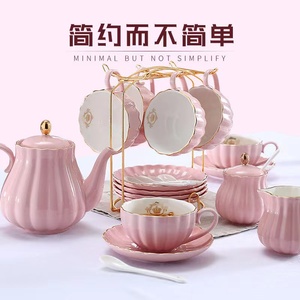Ensemble <span class=keywords><strong>de</strong></span> tasses <span class=keywords><strong>de</strong></span> café et d'assiettes en céramique, service à thé <span class=keywords><strong>de</strong></span> l'après-midi, en porcelaine, élégant, couleur unie, lot, - Product Image 1
