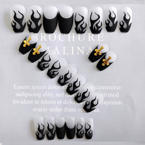 65 Options 24 pièces <span class=keywords><strong>faux</strong></span> <span class=keywords><strong>ongles</strong></span> strass détachable français cercueil flamme presse sur <span class=keywords><strong>ongles</strong></span> Art bricolage <span class=keywords><strong>faux</strong></span> <span class=keywords><strong>ongles</strong></span> - Product Image 3