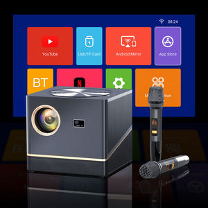 <span class=keywords><strong>El</strong></span> proyector A15 admite karaoke con micrófonos BT, funciona bien en reuniones familiares, campamentos al aire libre y reuniones <span class=keywords><strong>de</strong></span> negocios - Product Image 3