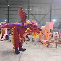Costume de dragon de dinosaure de marche réaliste de haute qualité pour parc à thème et parc d'attractions