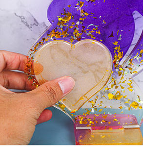 Molde de resina epoxi con forma de corazón para decoración del hogar, molde de silicona para jabón, manualidades artesanales, regalos hechos a mano - Product Image 5
