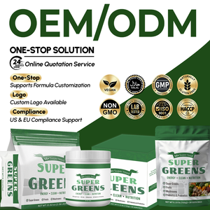 โรงงานซูนิ รับผลิตแบบ OEM/ODM ผลิตภัณฑ์ผงซุปเปอร์กรีนส์วีแกนสำหรับดื่ม ช่วยระบบย่อยอาหารและเสริมภูมิคุ้มกัน ขายส่งและรับผลิตภายใต้แบรนด์ของลูกค้า - Product Image 1