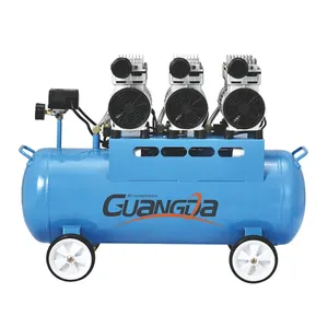 best price oil free air compressor machine double cylinder 3HP 70L