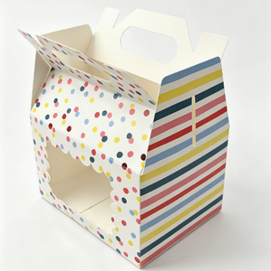 กล่องเค้กวันเกิดขายส่งแบบพกพา สไตล์ยุโรป หน้าต่างใส กล่องบรรจุภัณฑ์ขนมมูส ขนาด 4/6/<span class=keywords><strong>8</strong></span> นิ้ว - Product Image 3