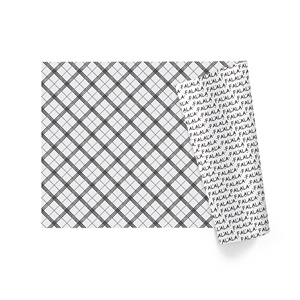 Factory Direct Sale Handwritten Letter Grid Pattern Wrapping Paper <b>Sheet</b> Custom Size Gift Packing Paper - Product Image 3