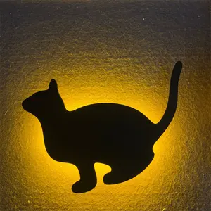 Nordic Animals cartoon niedlicher Katze Kätzchen Schallregelung led Wandlicht für Zuhause Kinder Wohnen Schlafzimmer Indoor-Wandlampe