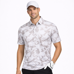 Polo de golf de lujo Dry Fit con logotipo personalizado Fabricante de polo de nailon Spandex Polo deportivo transpirable Camisetas de polo para hombre - Product Image 1