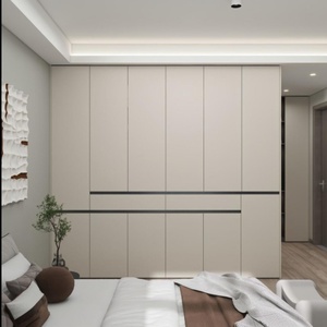 Simple Modern Bedroom <b>Wardrobe</b> for Apartments with Segmented Door Panels - Product Image 4