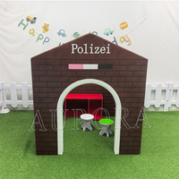 Salón de belleza para niños, casa de juegos de rol, panadería, casa de juegos, espuma de PVC, patio de juegos de plástico suave, casa de juegos para niños