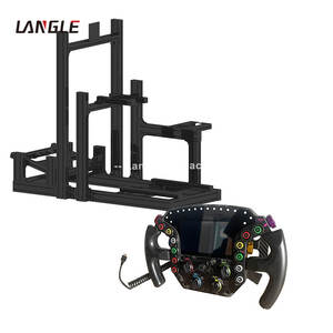 Volant intelligent simple Sim Racing <span class=keywords><strong>Cockpit</strong></span> Rig 40*40 40*80 profilé en aluminium d'extrusion de fente en T noir pour simulateur de conduite de voiture - Product Image 6