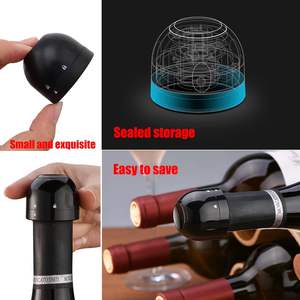 Bouchons à vin chromés personnalisés, innovation la plus récente, bouchons à champagne en métal avec logo, joint d'étanchéité en silicone pour vin rouge - Product Image 2