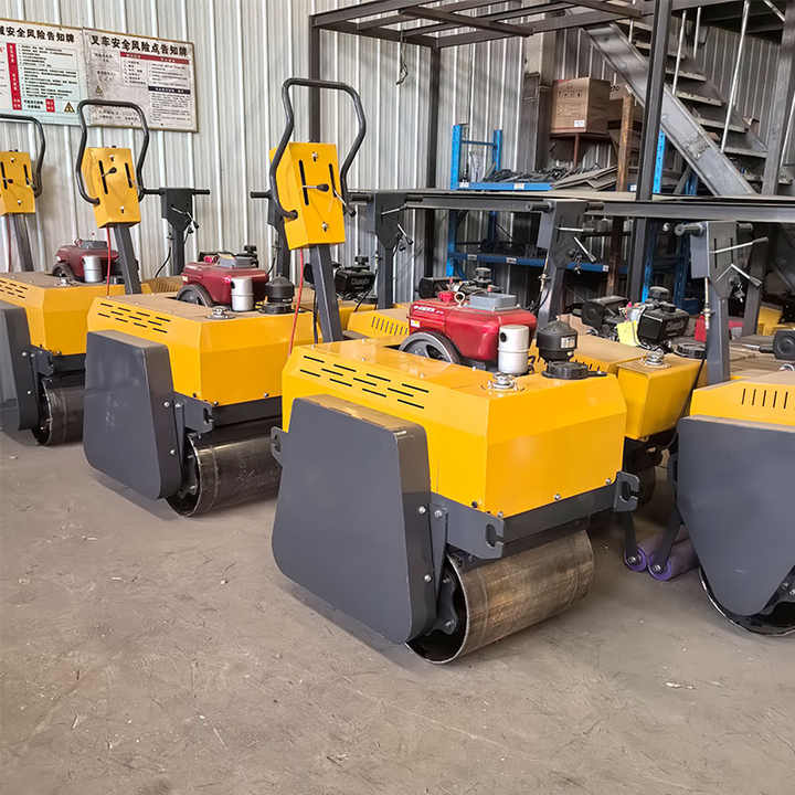 Handheld Double Wheel Vibratory Roller Compactor for Concrete ...