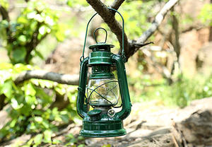 19 ס "מ שמן כחול בהיר מנורת הוריקן פנס עם כיסוי זכוכית - Product Image 6