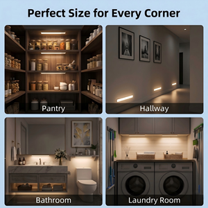 New Usb Rechargeable Battery 5 Color Adjustable and Brightness Dimmable Motion Sensor <strong>Kitchen</strong> Under Led Cabinet <strong>Light</strong> - Product Image 6