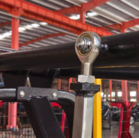 Mesin Latihan Otot Bahu dan Betis Multifungsi untuk Klub Kebugaran, Beban Plat yang Dapat Disesuaikan, Bantalan Urethane, Pin Penggantung, Komersial