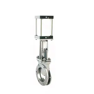 Stainless Steel Pneumatic Atuated Control Flange Knife Gate Valve