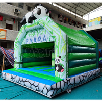 Château gonflable Panda résidentiel, maison de jeu, forêt de bambou, trampoline, aire de jeux extérieure, parc à thème pour tout-petits
