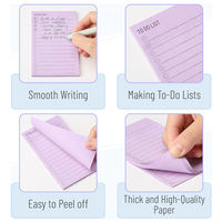 Catatan Tempel Mini PP Cover Do List 3x5 80 Lembar Bergaris Warna-warni Grosir Kustom