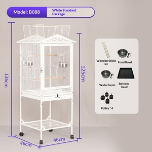 New Arrivals Parrot Viewing Bird Cages <b>Large</b> Bird Cage 120cm Outdoor Iron Bird House - Product Image 5