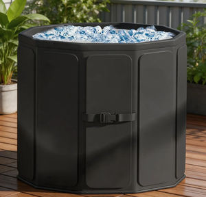 Bañera de Hielo Portátil Plegable para Exteriores, Enfriador de 1 Persona, 20 Galones, PVC, Bañera de Inmersión Fría para Adultos - Product Image 1