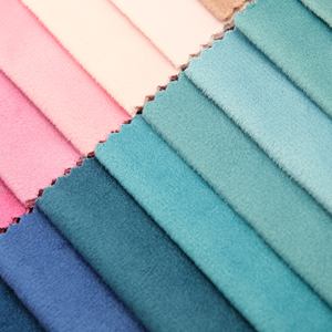 도매 OEM 가구 실내 장식 직물 고급 일반 소파 직물 단색 벨벳 직물 소파 용 - Product Image 4