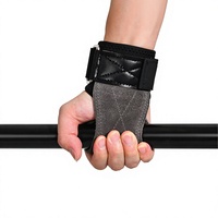 Guantes de Levantamiento de Pesas Personalizables con Protección de Palma de Cuero y Correas para Muñeca, para Dominadas, Fitness, Levantamiento de Pesas, Unisex, Protector de Palma para Gimnasio